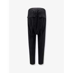 Drawstring Long certified virgin wool trousers