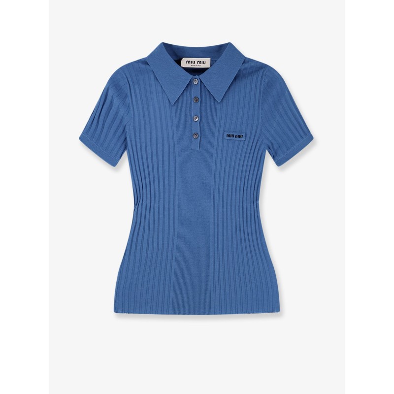Virgin wool polo shirt