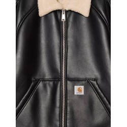 Shepton faux leather jacket