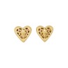 HEART EARRINGS WITH DG LOGO