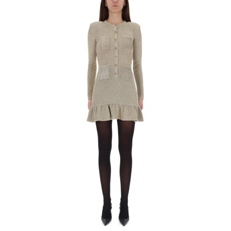 "GOLD LUREX" MIDI DRESS