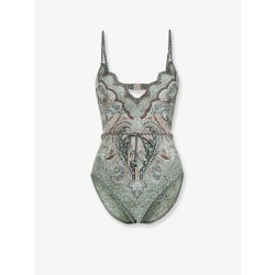 Wanderlust Scallop one-piece swimsuit