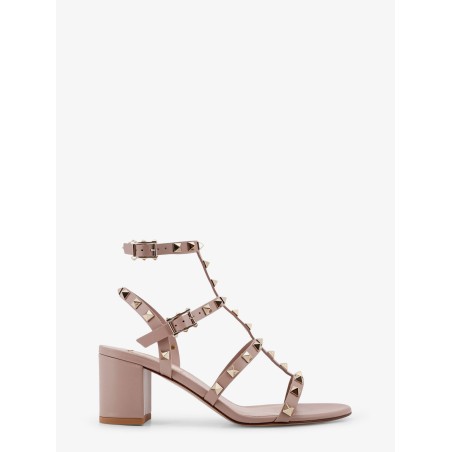 Rockstud leather sandals