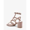 Rockstud leather sandals