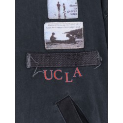 Cotton jacket with used effect