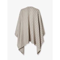 FF silk and wool poncho