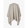 FF silk and wool poncho