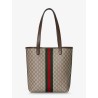 GG Monogram fabric Ophidia shopping bag
