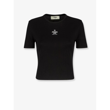 Ribbed cotton t-shirt