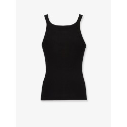 Ribbed cotton tank top