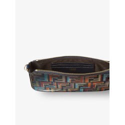 Baguette FF fabric clutch bag