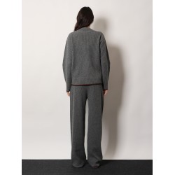 Ribbed wool cardigan