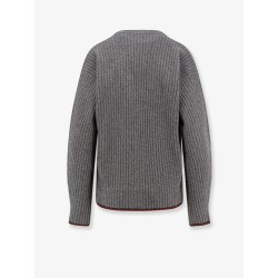 Ribbed wool cardigan