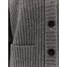 Ribbed wool cardigan