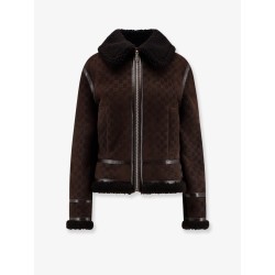 Suede jacket with GG motif