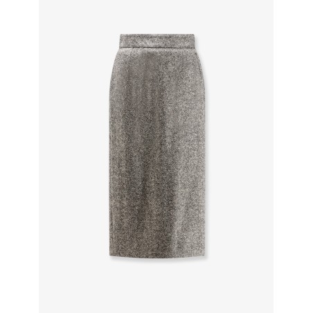 Virgin wool midi pencil skirt