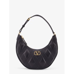 Quiltie 67 leather shoulder bag with Vlogo