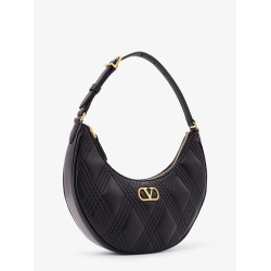 Quiltie 67 leather shoulder bag with Vlogo