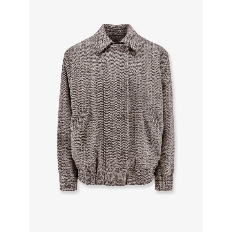 Herringbone fabric jacket