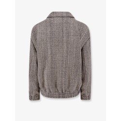 Herringbone fabric jacket