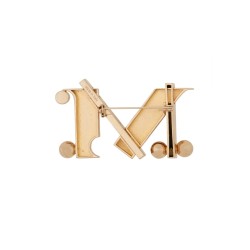 MONOGRAM BROOCH