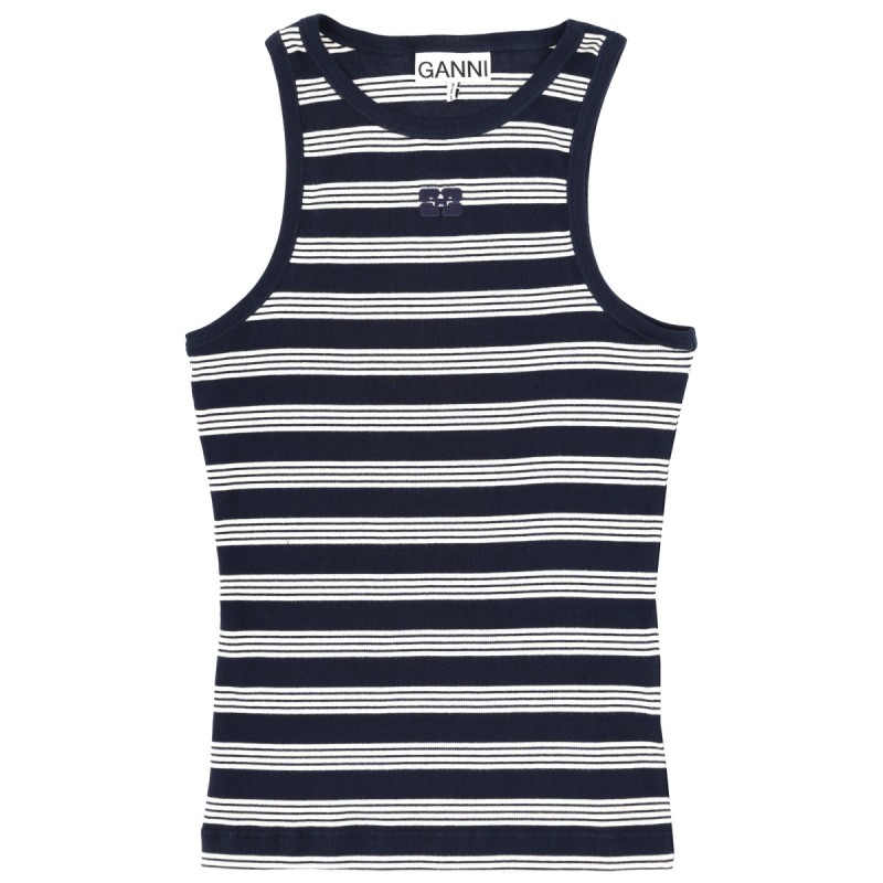 STRIPED SLEEVELESS TOP