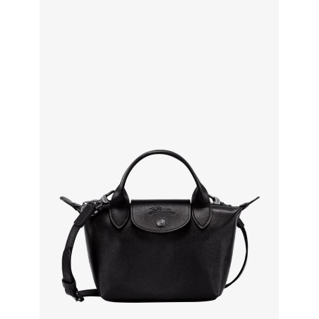 Le Pliage Xtra XS leather shoulder bag with engraved logo