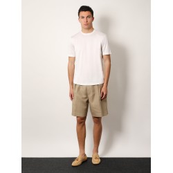 Silk and cotton t-shirt