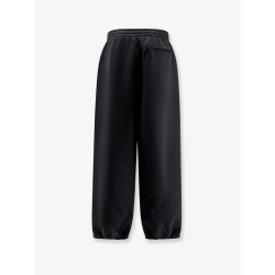 Cotton trouser with lateral embroidered logo