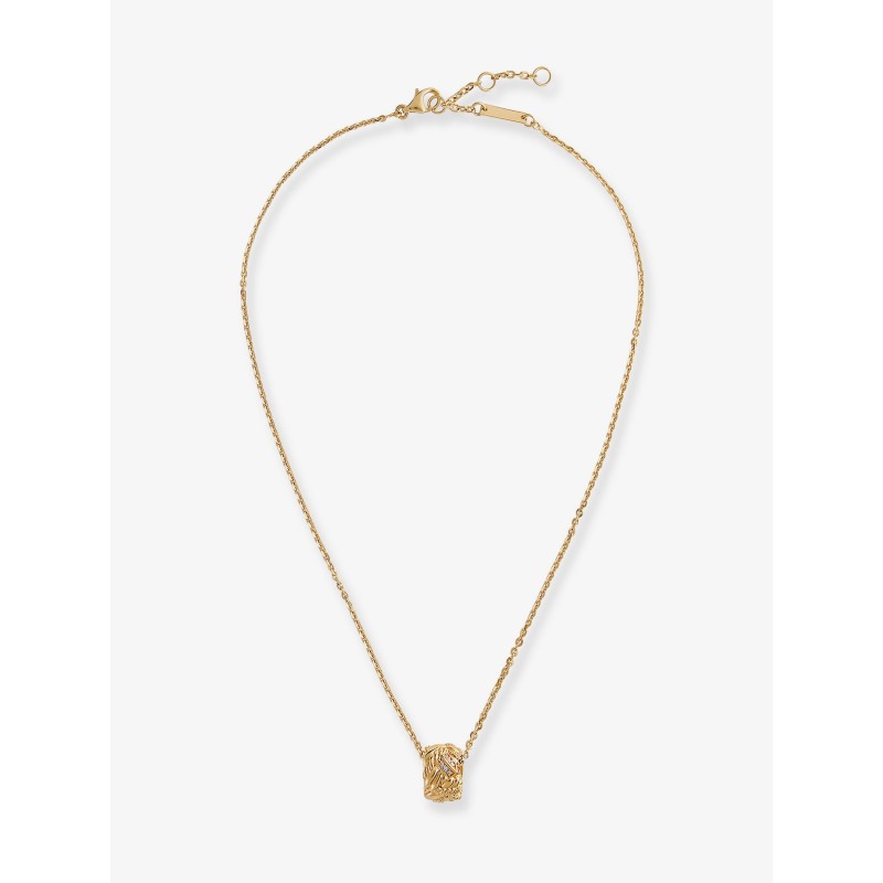 Silver necklace with Intreccio pendant