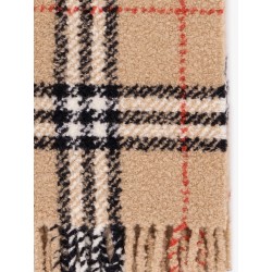 Wool blend and alpaca bouclé scarf