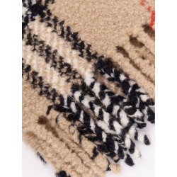 Wool blend and alpaca bouclé scarf