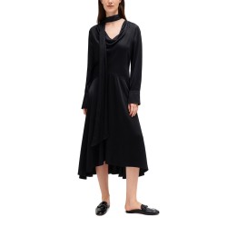 MIDI DRESS WITH SCARF