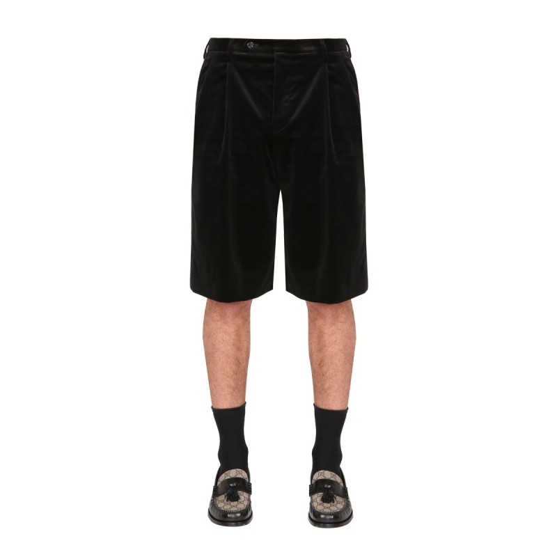 STRETCH VELVET SHORTS