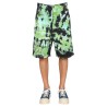 BERMUDA SHORTS WITH TIE DYE PATTERN