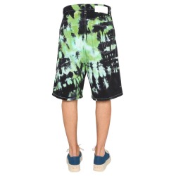 BERMUDA SHORTS WITH TIE DYE PATTERN