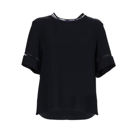 T-SHIRT WITH TRANSPARENT DETAILS