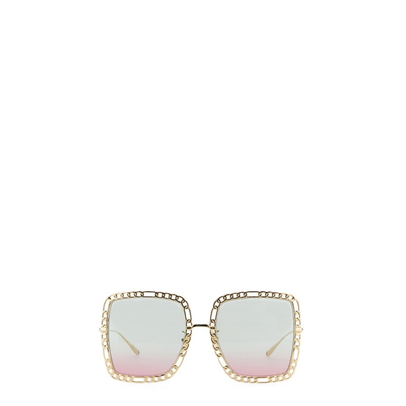 OCCHIALE DA SOLE RETTANGOLARE CON CATENA