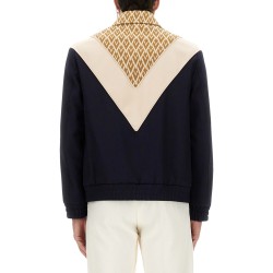 WOOL BOMBER JACKET WITH PRINT TOUTE LA V