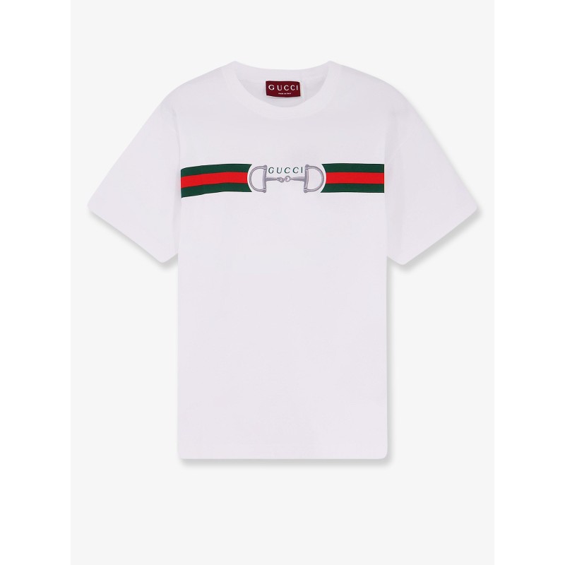 Cotton t-shirt with frontal Web Band