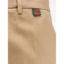 Cotton trousers with Web detail