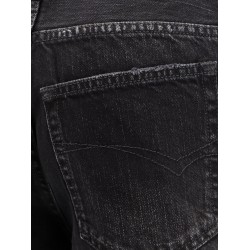 Wide Leg black denim trousers