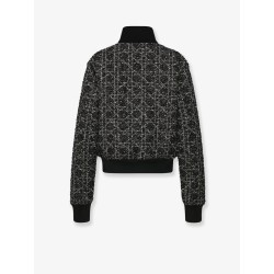 Macrocannage cotton blend bomber