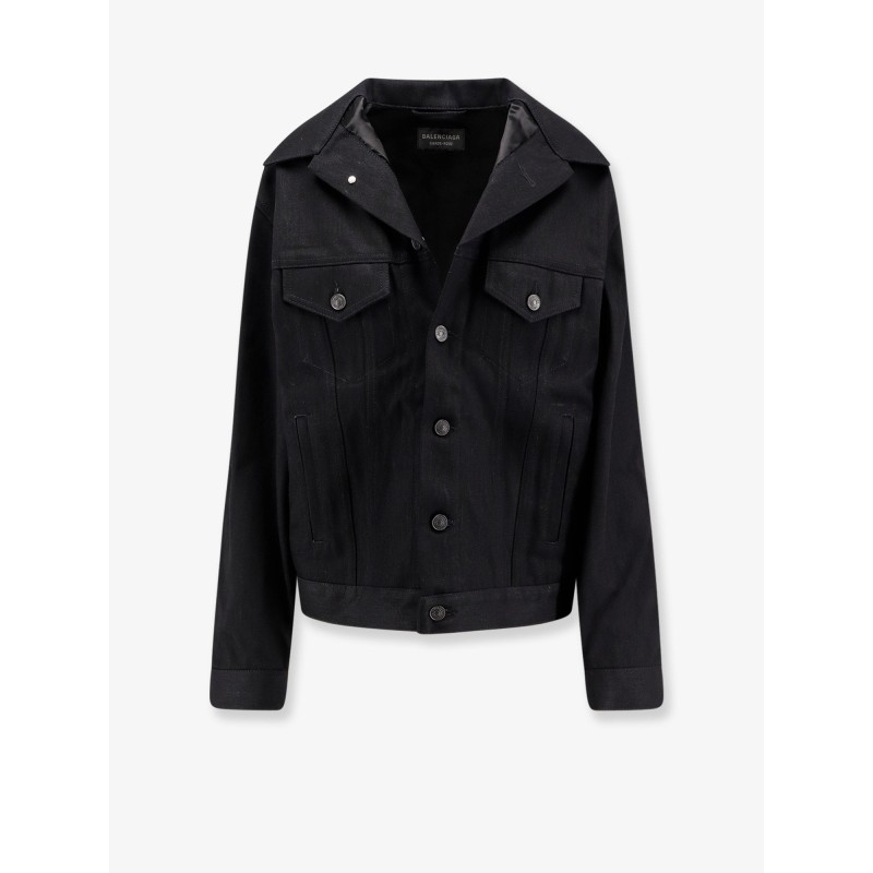 Standing denim jacket