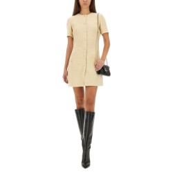 TEXTURED WOOL TWEED DRESS