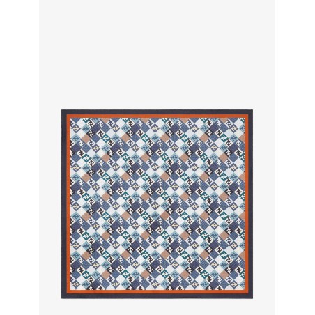 Silk foulard with all-over FF logo
