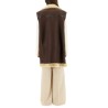 LEATHER AND SHEARLING VEST