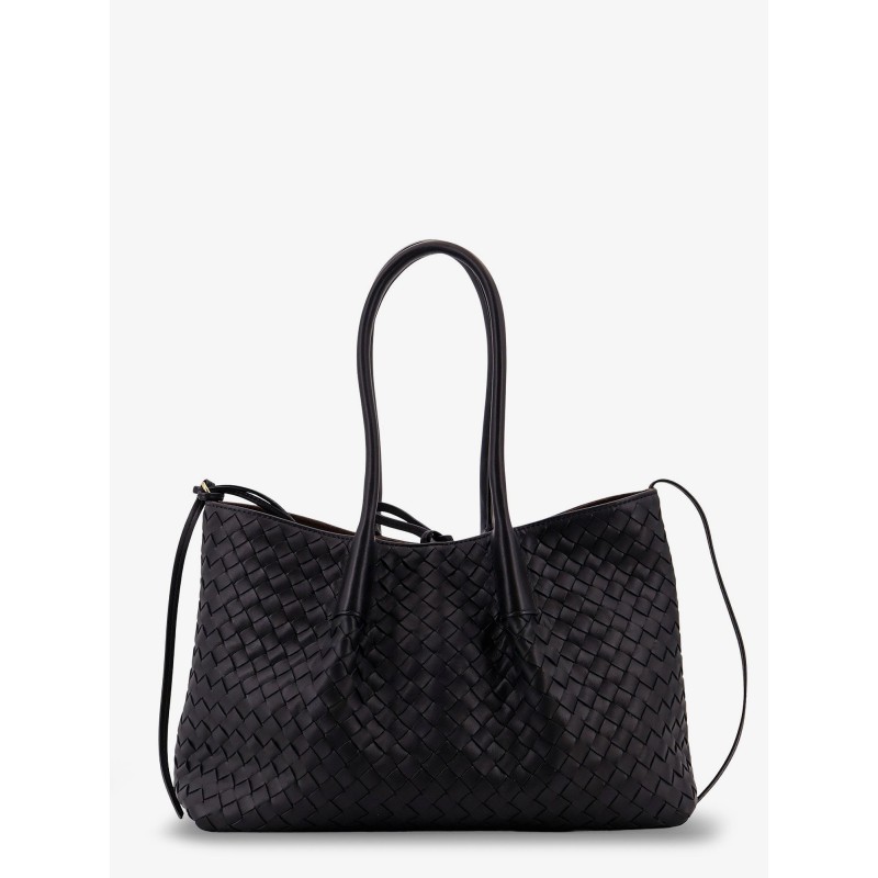 Pinacoteca leather handbag with Intrecciato motif