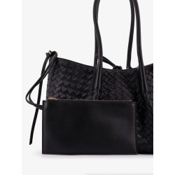 Pinacoteca leather handbag with Intrecciato motif