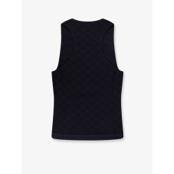 Viscose blend top with all-over GG motif